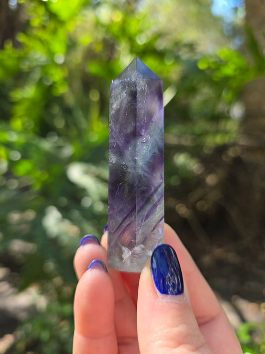 Rainbow Fluorite Tower • Option A