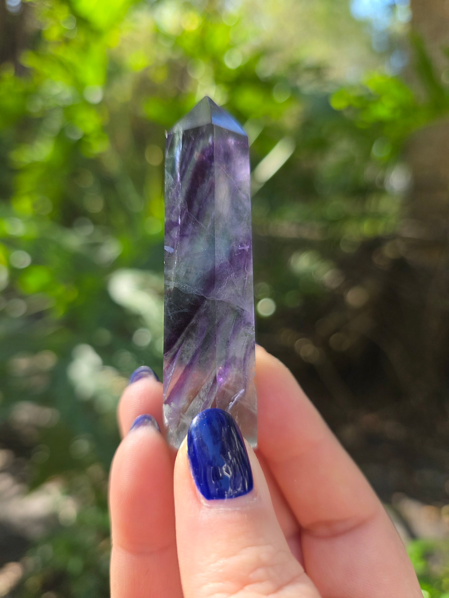 Rainbow Fluorite Tower • Option A