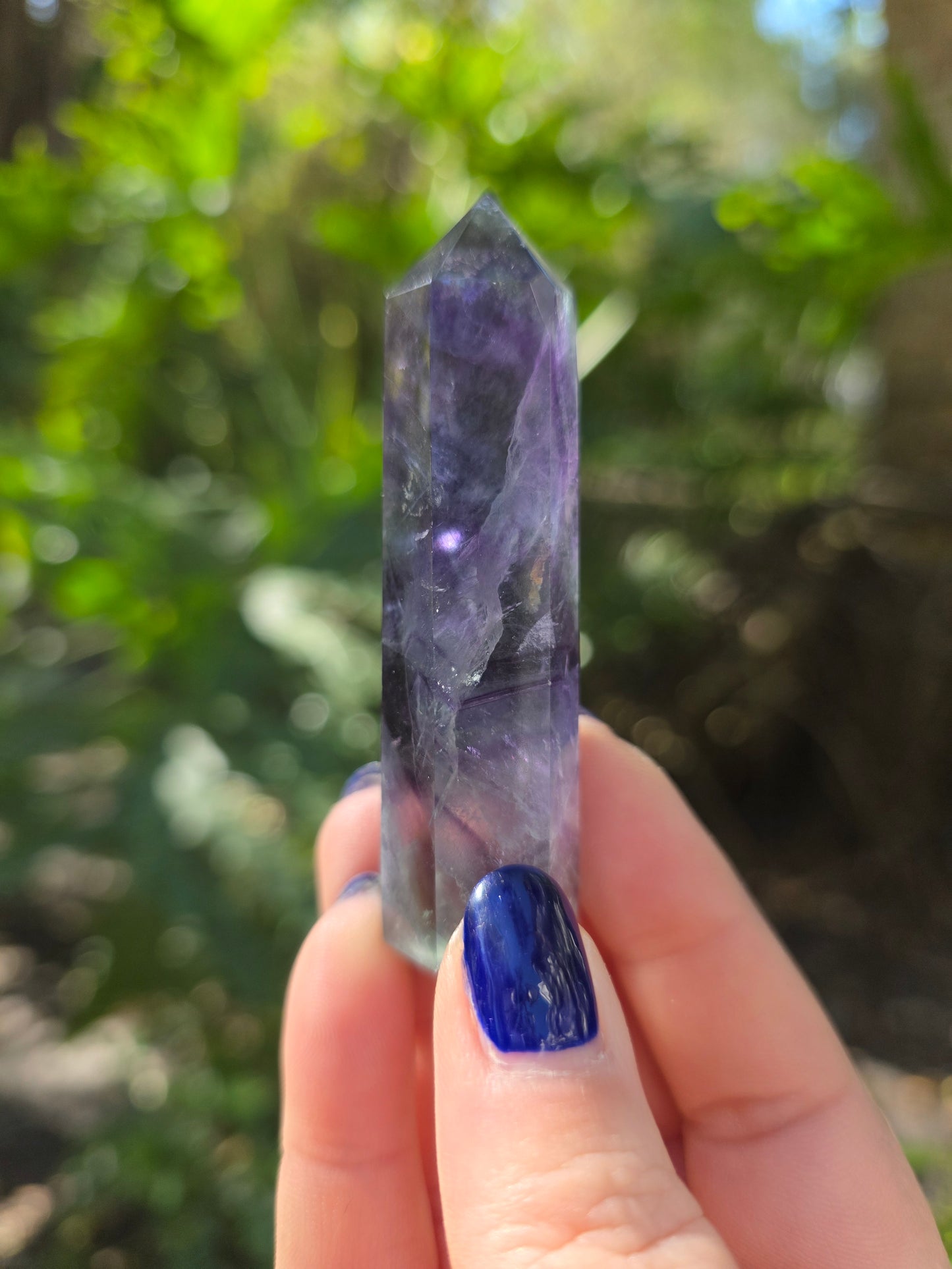 Rainbow Fluorite Tower • Option A