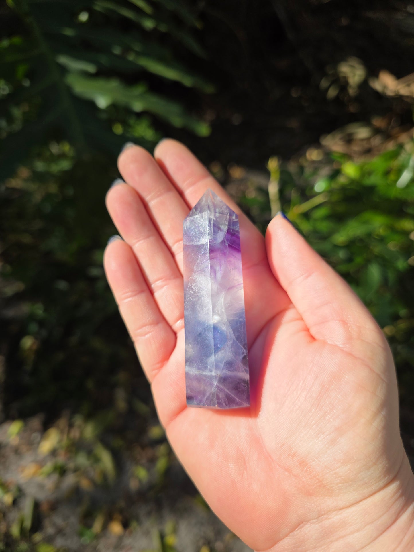 Rainbow Fluorite Tower • Option B