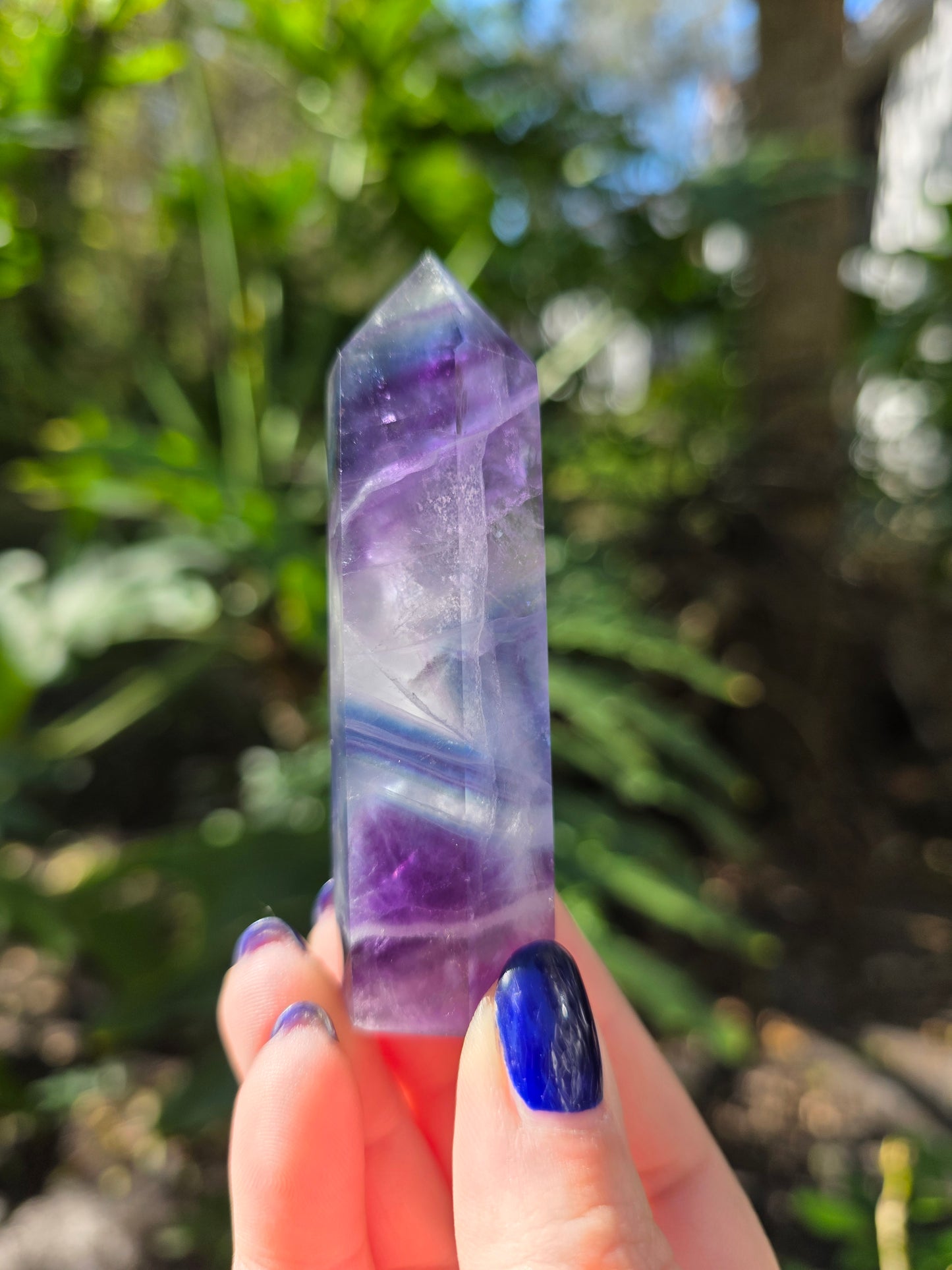 Rainbow Fluorite Tower • Option B