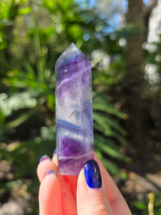 Rainbow Fluorite Tower • Option B