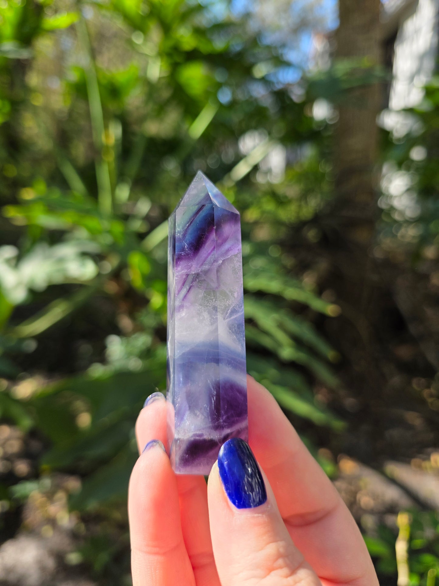 Rainbow Fluorite Tower • Option B