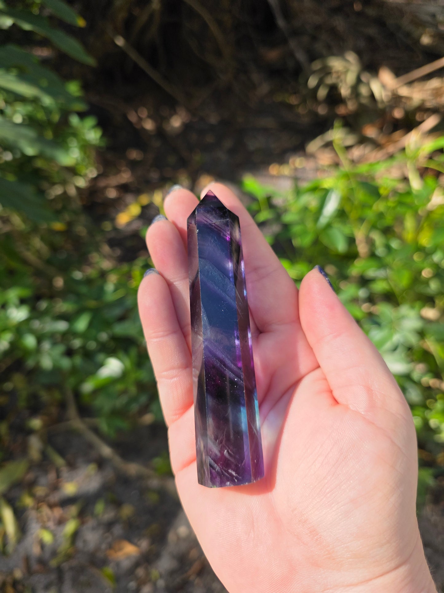 Rainbow Fluorite Tower • Option C