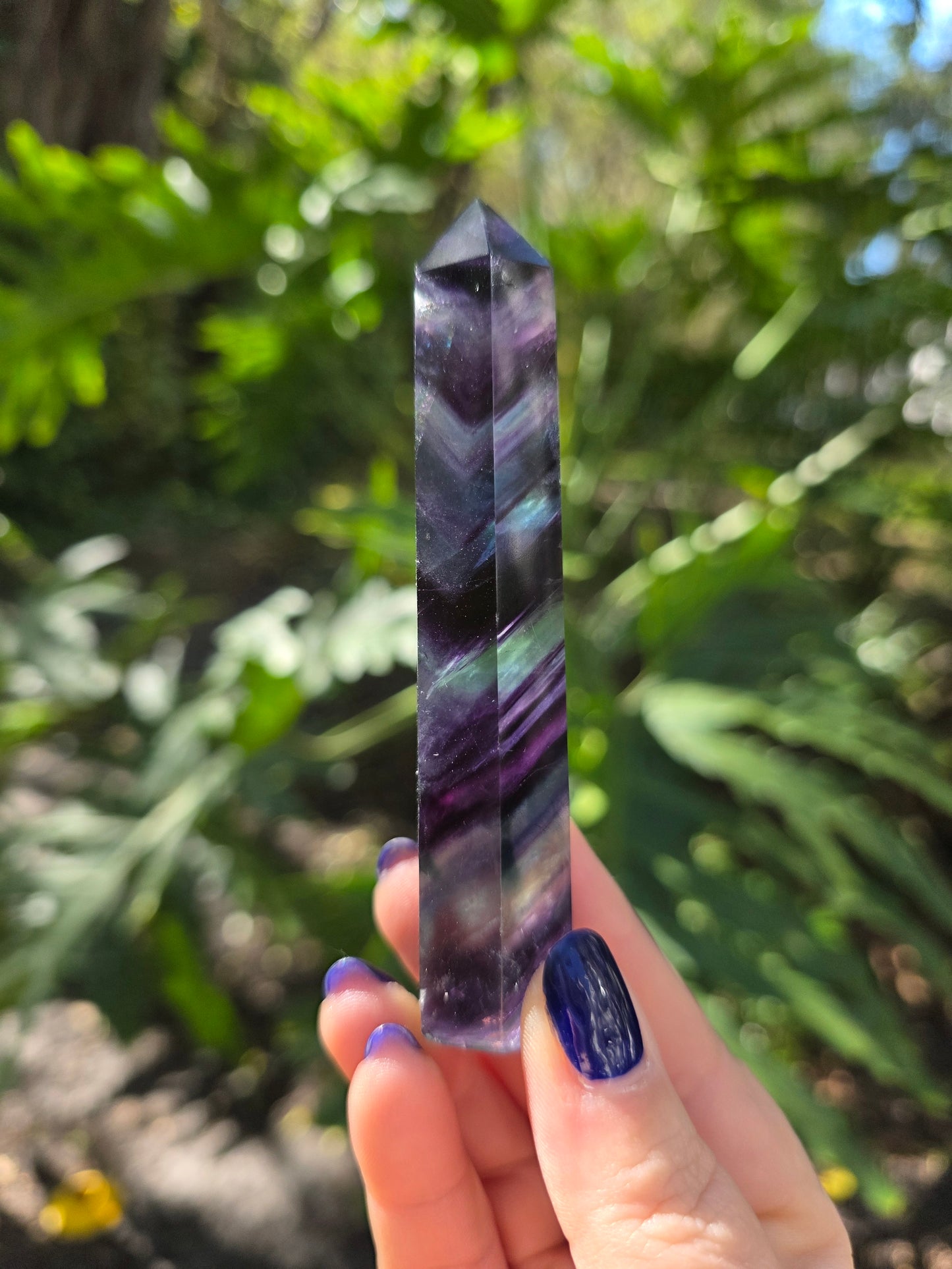 Rainbow Fluorite Tower • Option C
