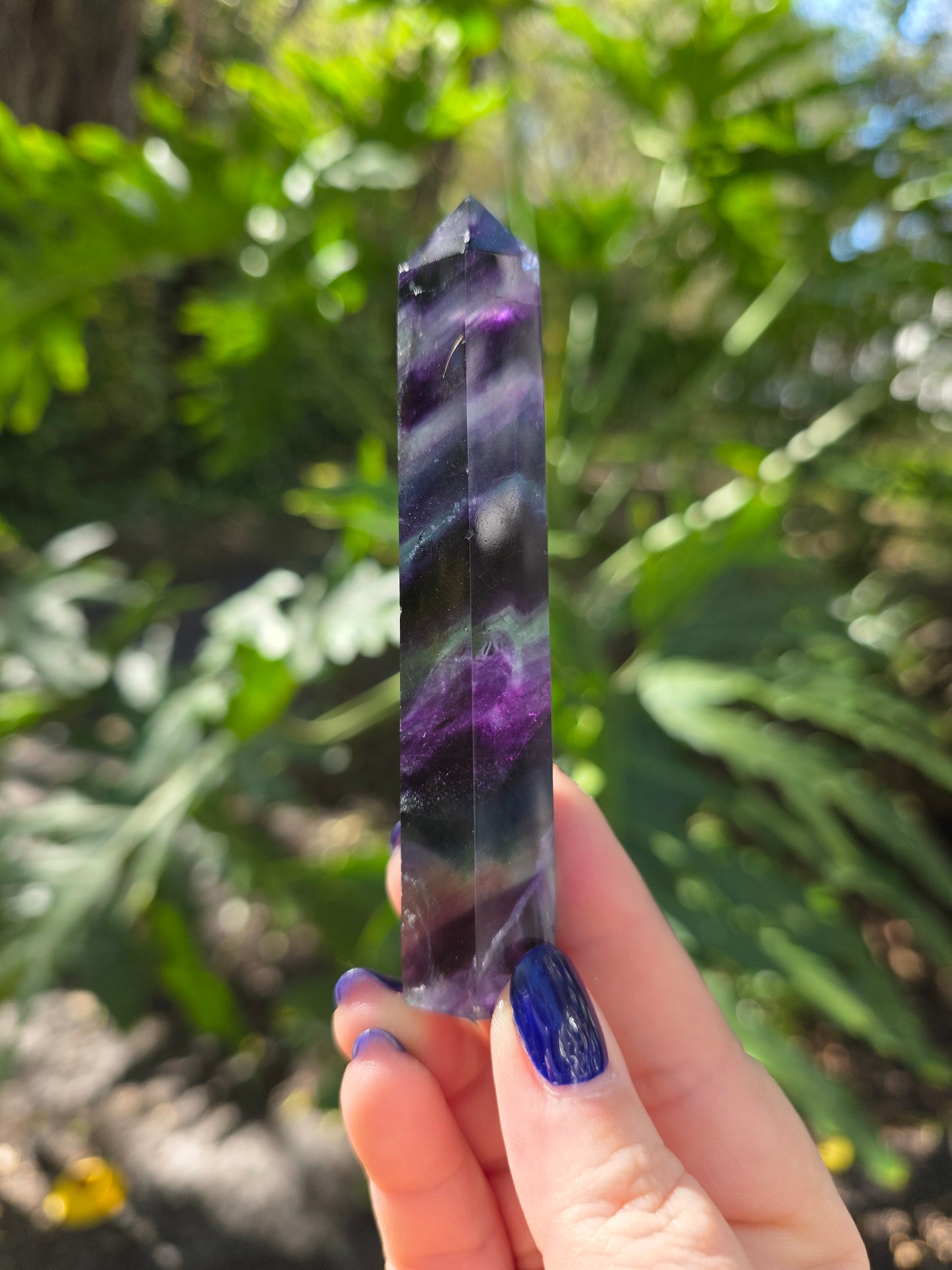 Rainbow Fluorite Tower • Option C