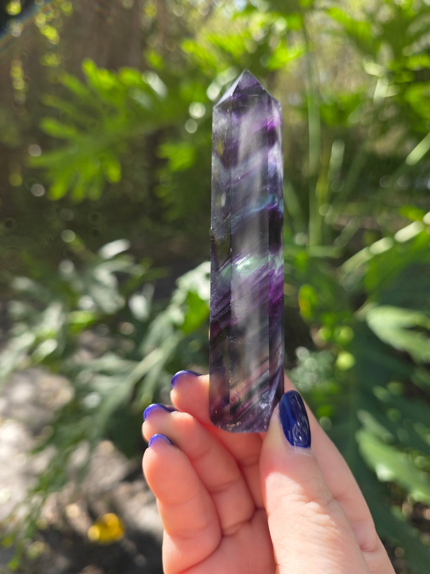 Rainbow Fluorite Tower • Option C