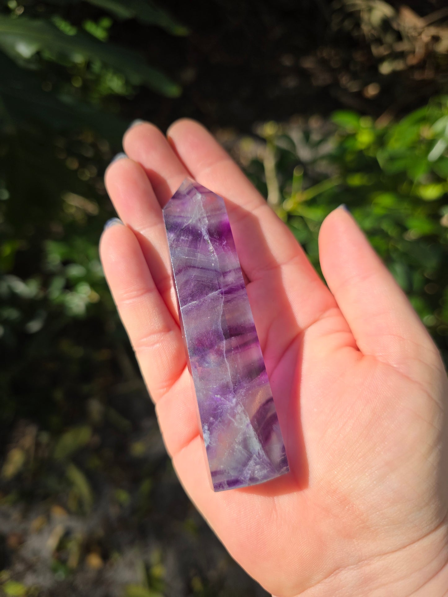 Rainbow Fluorite Tower • Option D