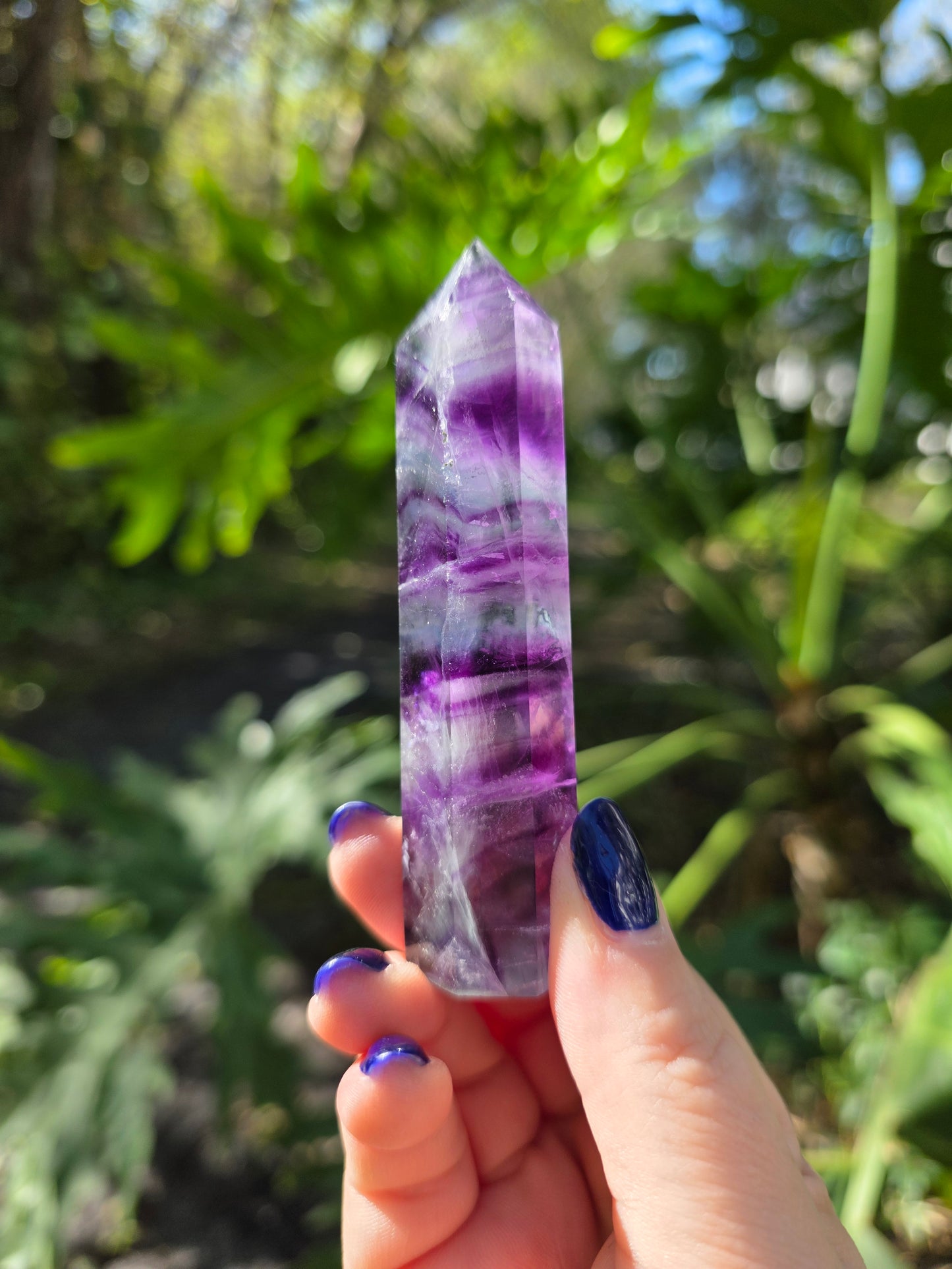 Rainbow Fluorite Tower • Option D