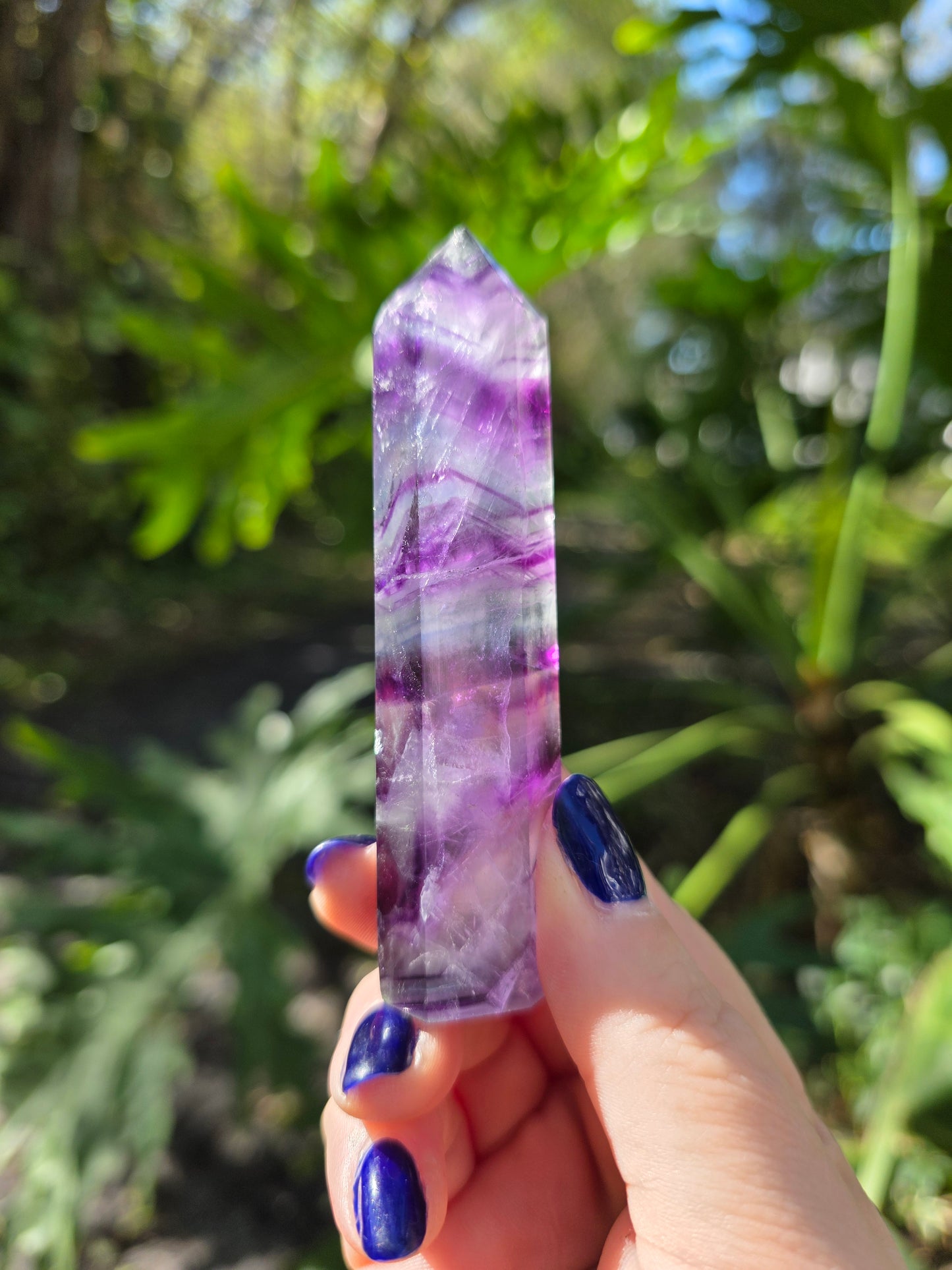 Rainbow Fluorite Tower • Option D