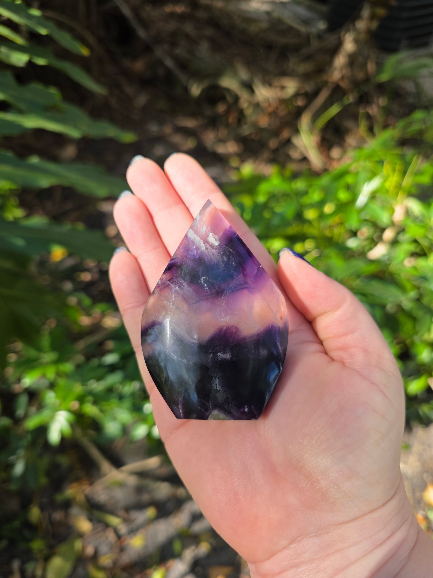 Rainbow Fluorite Flame • Option A