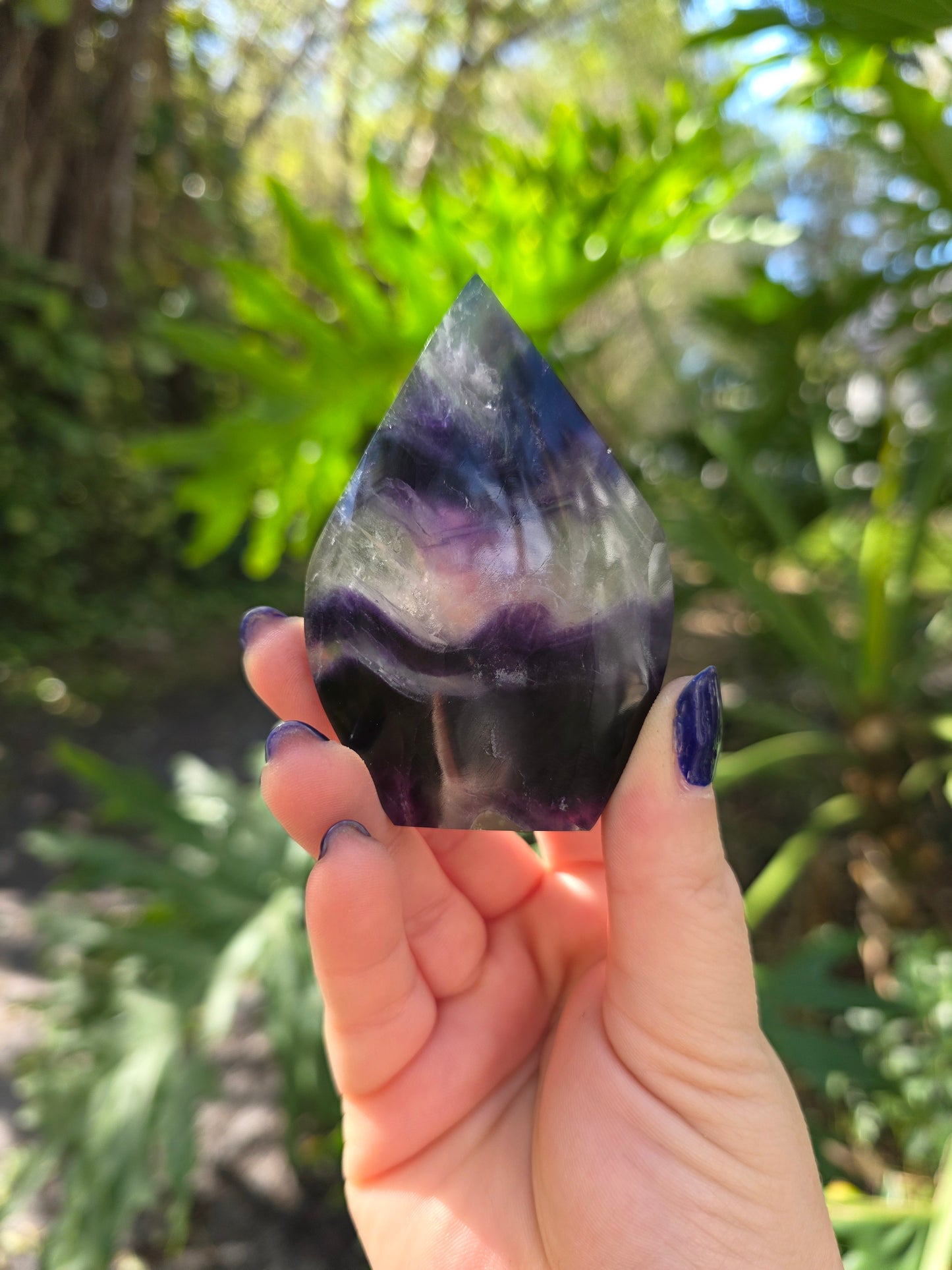 Rainbow Fluorite Flame • Option A