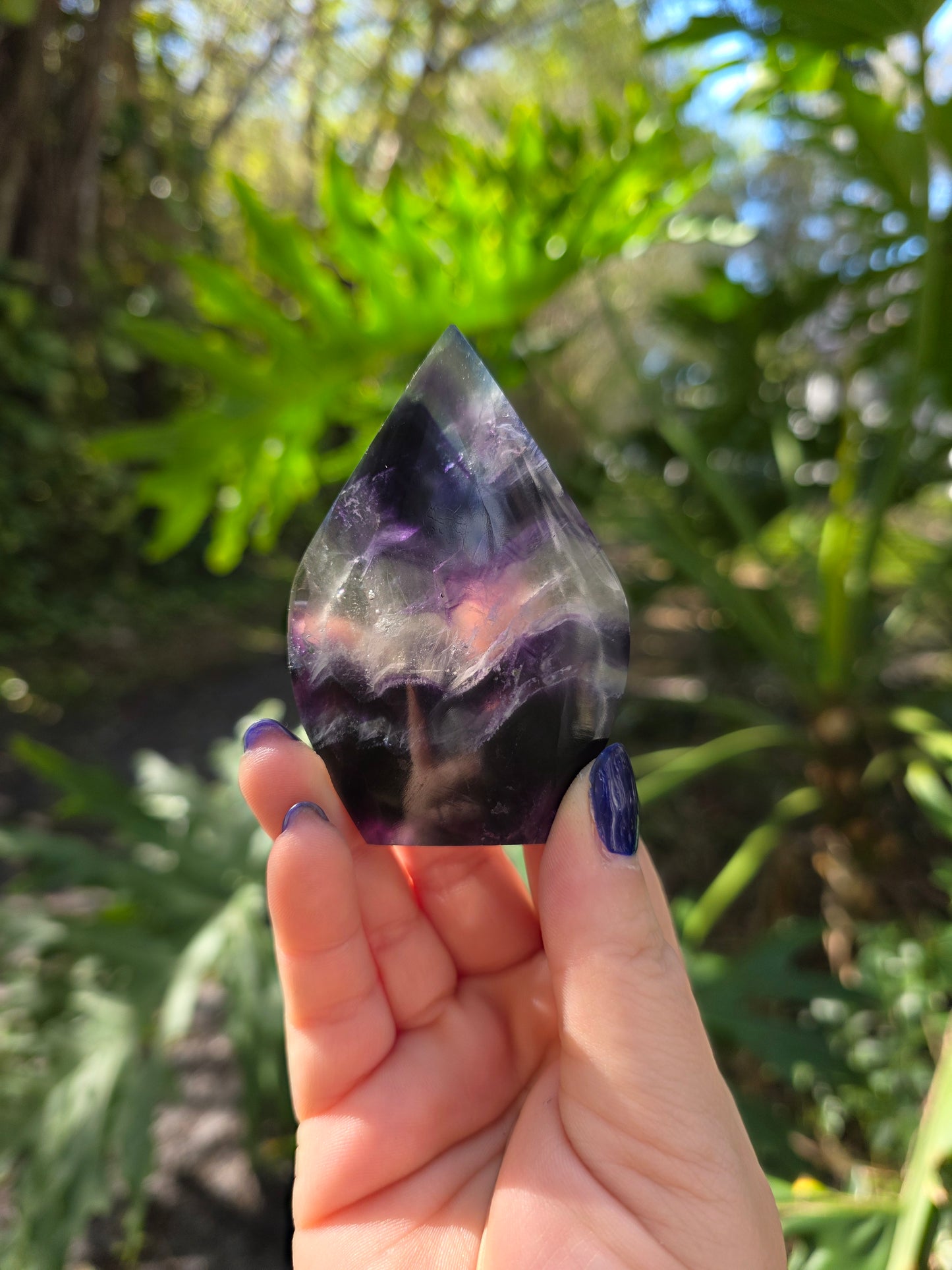 Rainbow Fluorite Flame • Option A