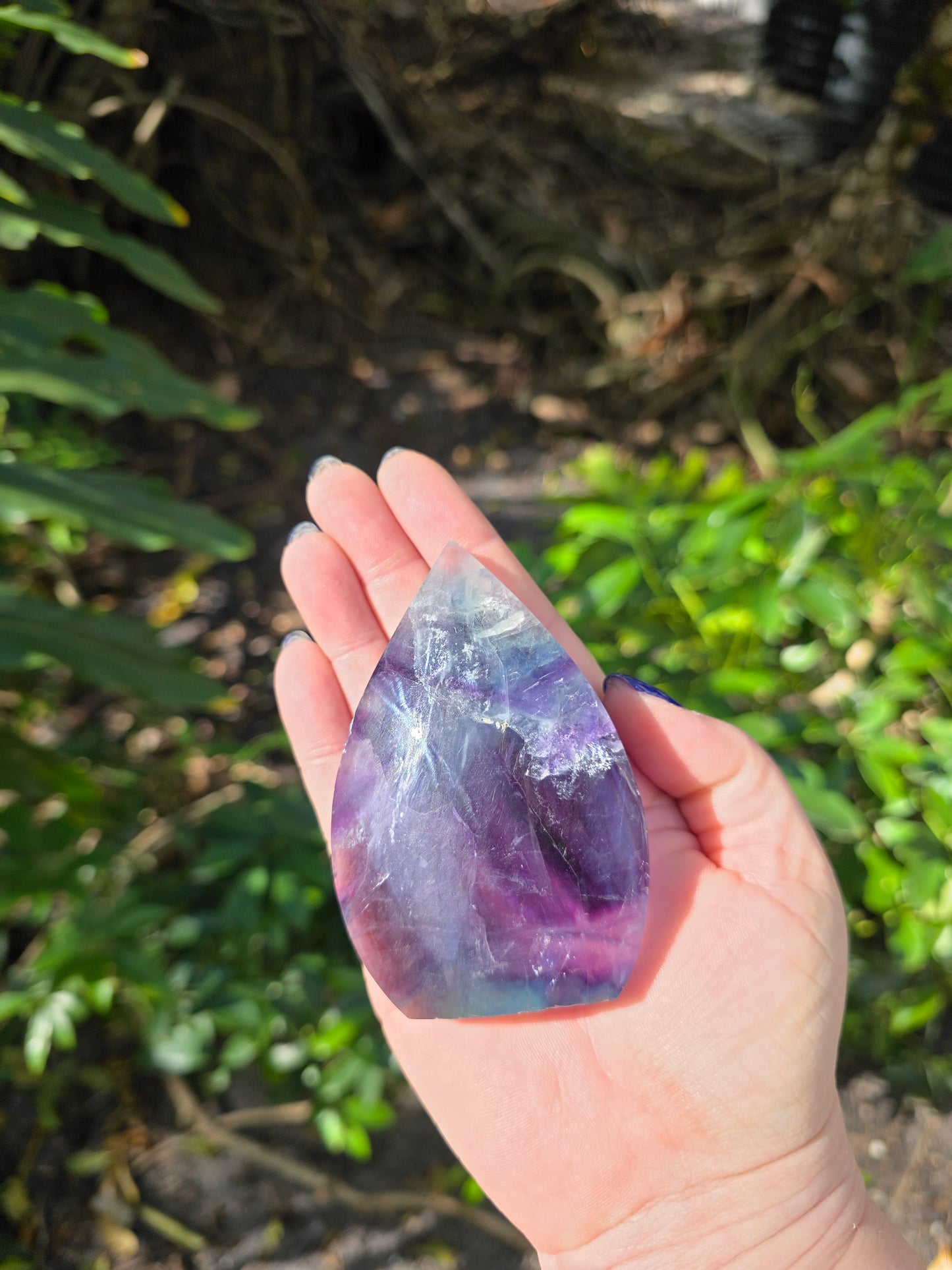 Rainbow Fluorite Flame • Option C