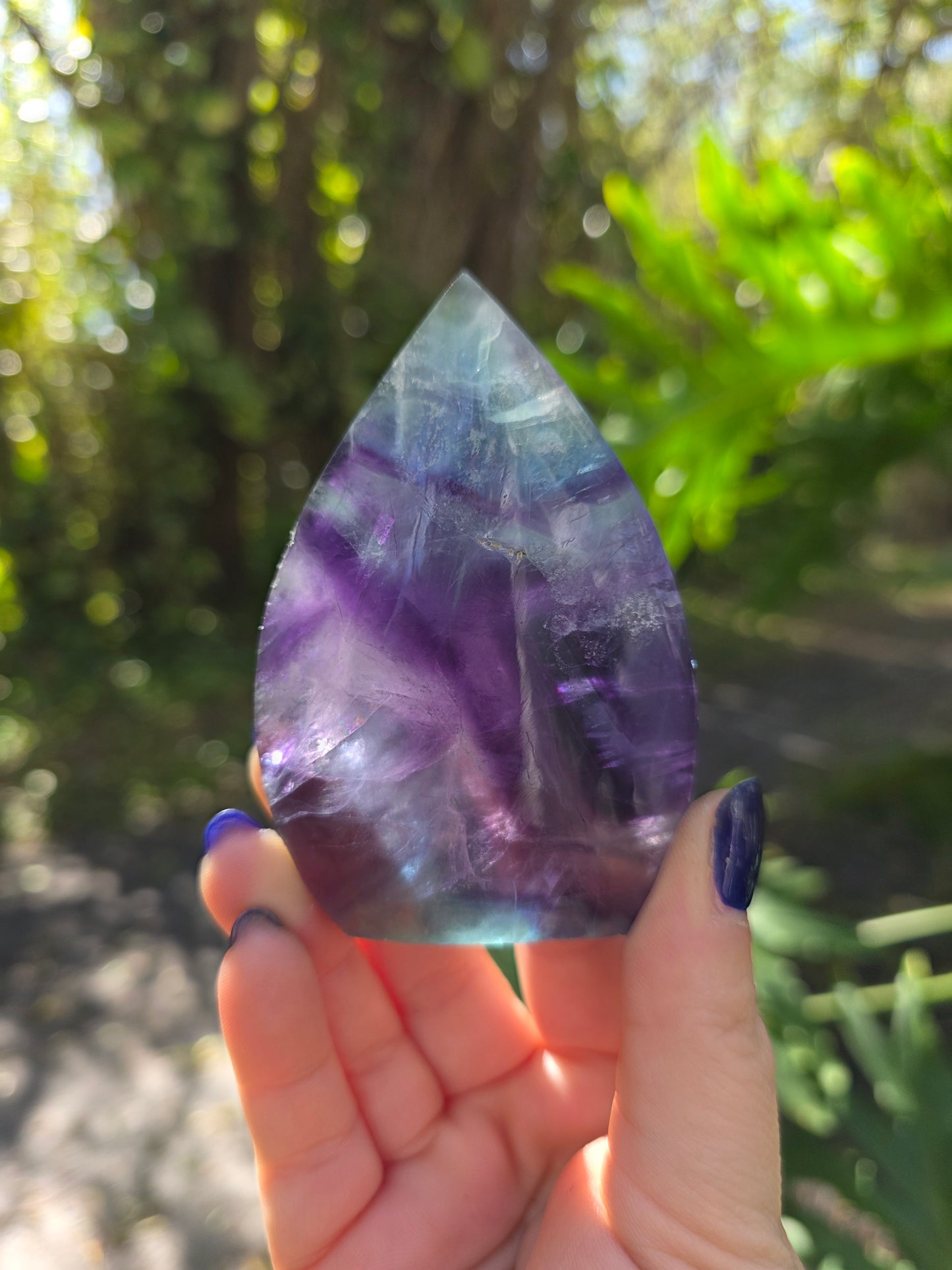Rainbow Fluorite Flame • Option C