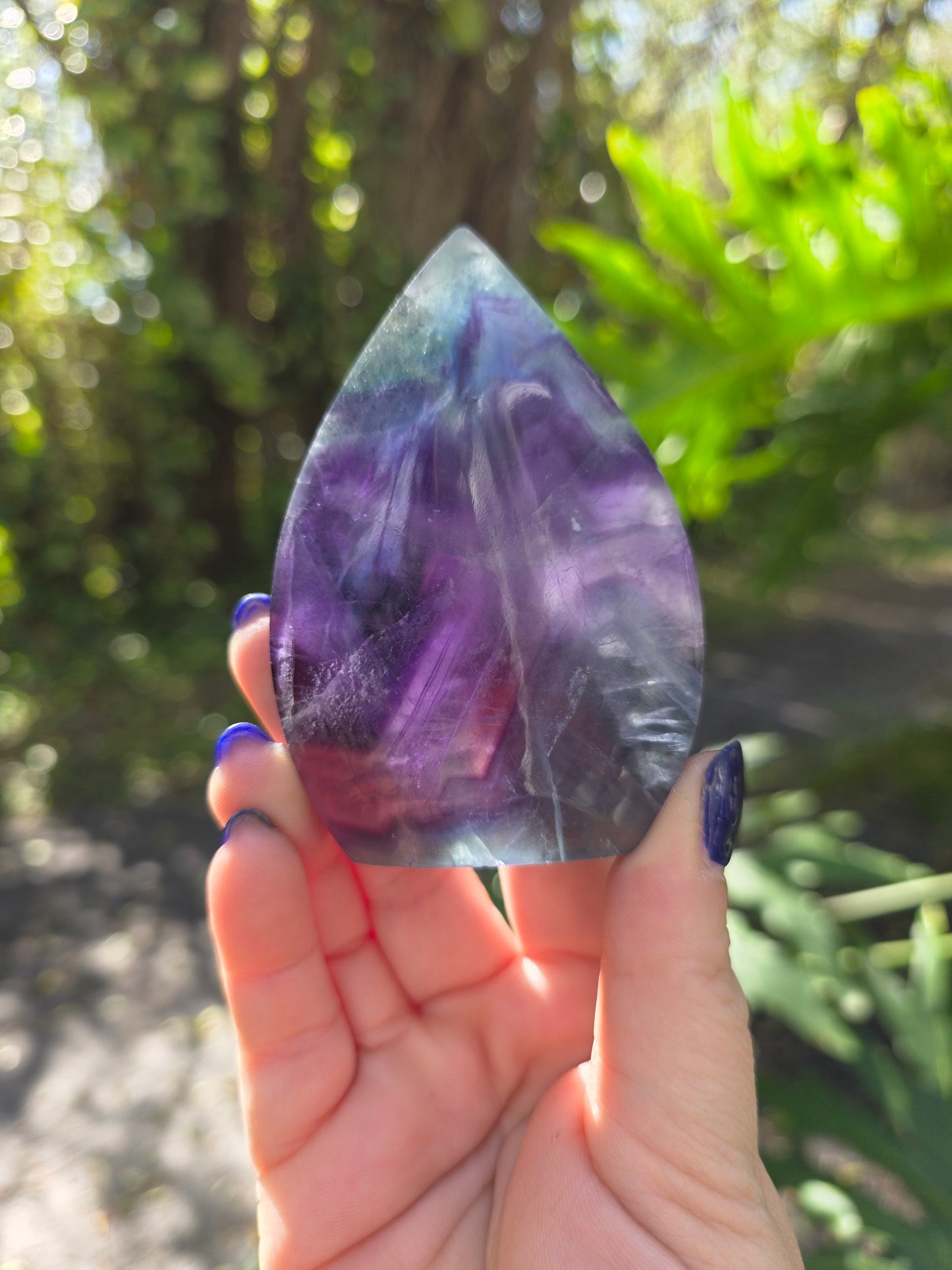 Rainbow Fluorite Flame • Option C