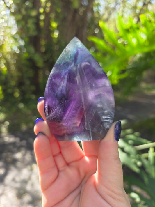Rainbow Fluorite Flame • Option C
