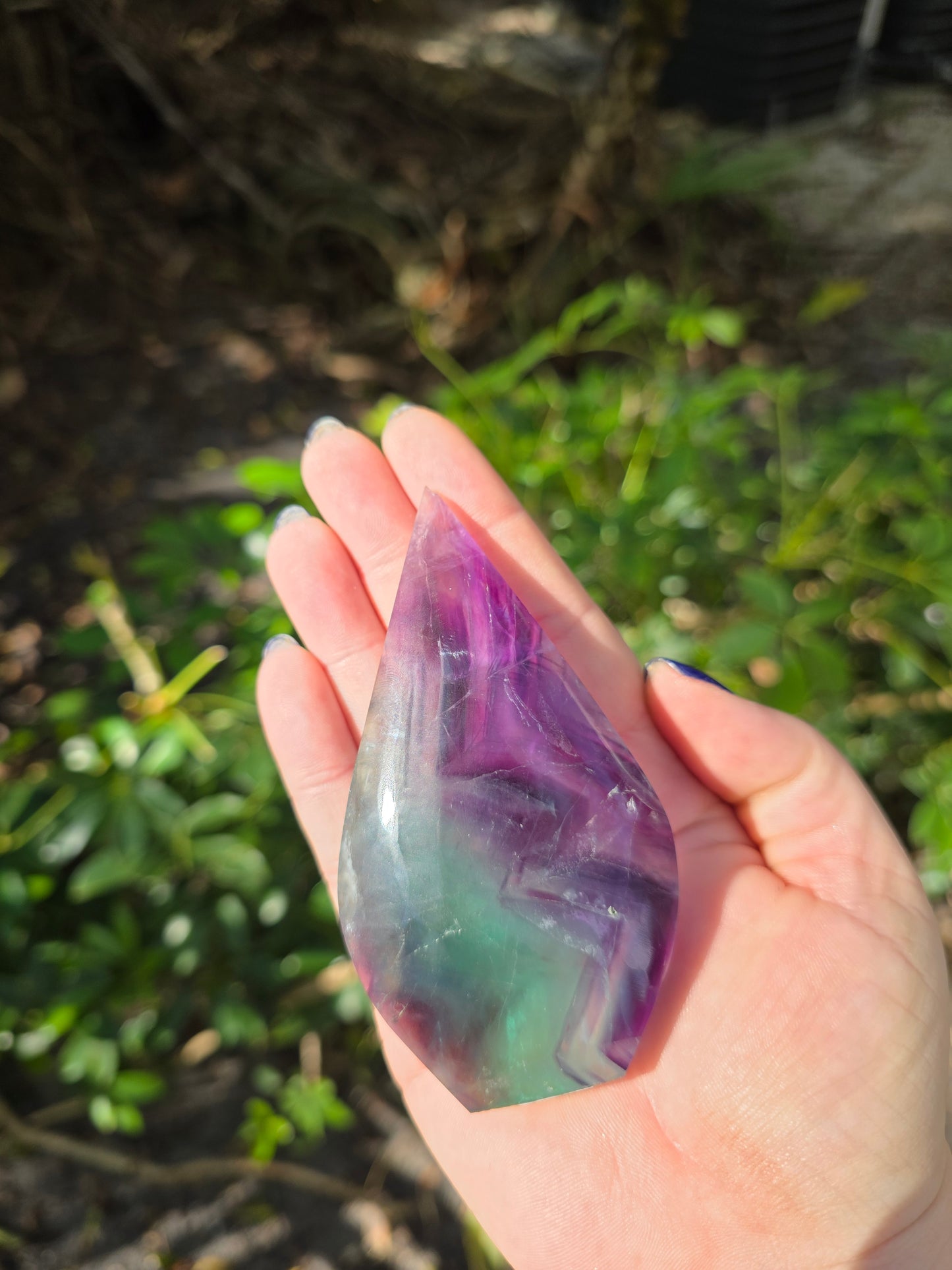 Rainbow Fluorite Flame • Option D