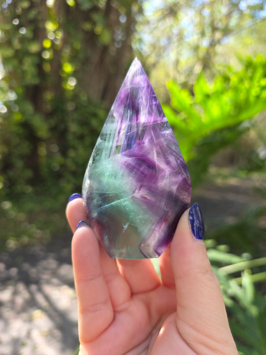 Rainbow Fluorite Flame • Option D