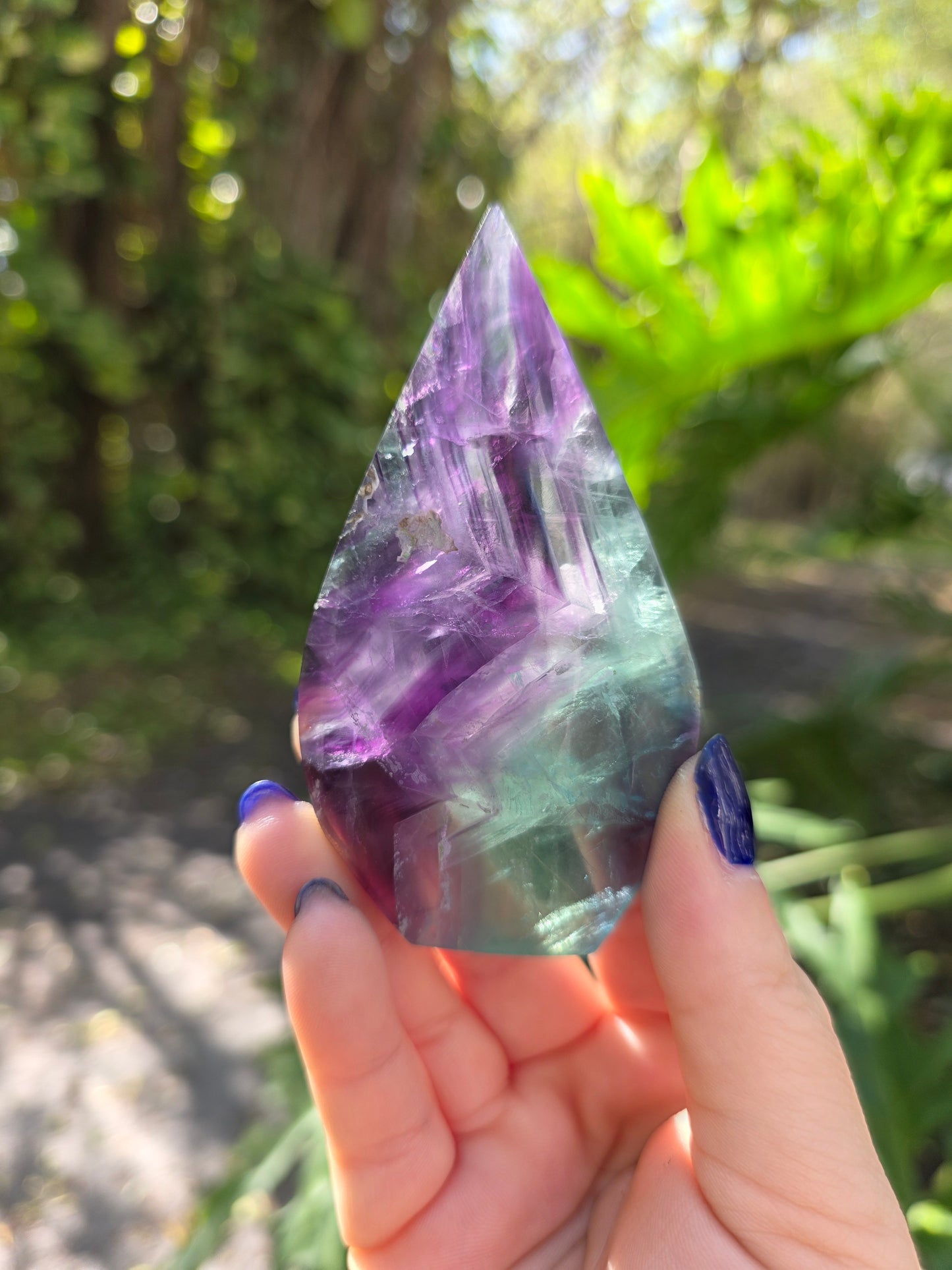Rainbow Fluorite Flame • Option D