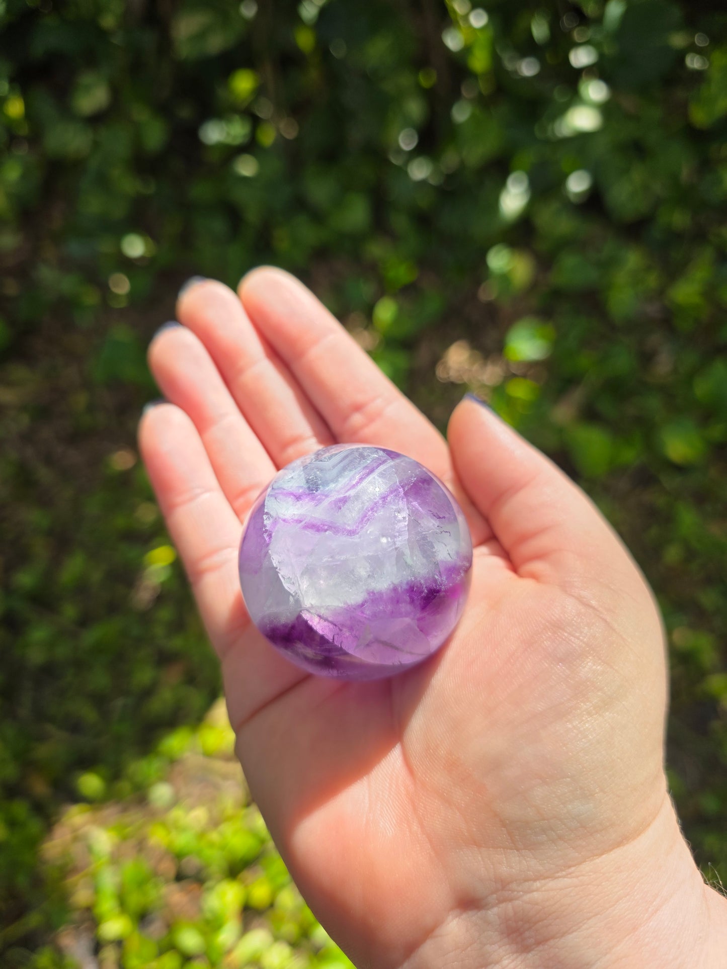 Rainbow Fluorite Sphere • Option C