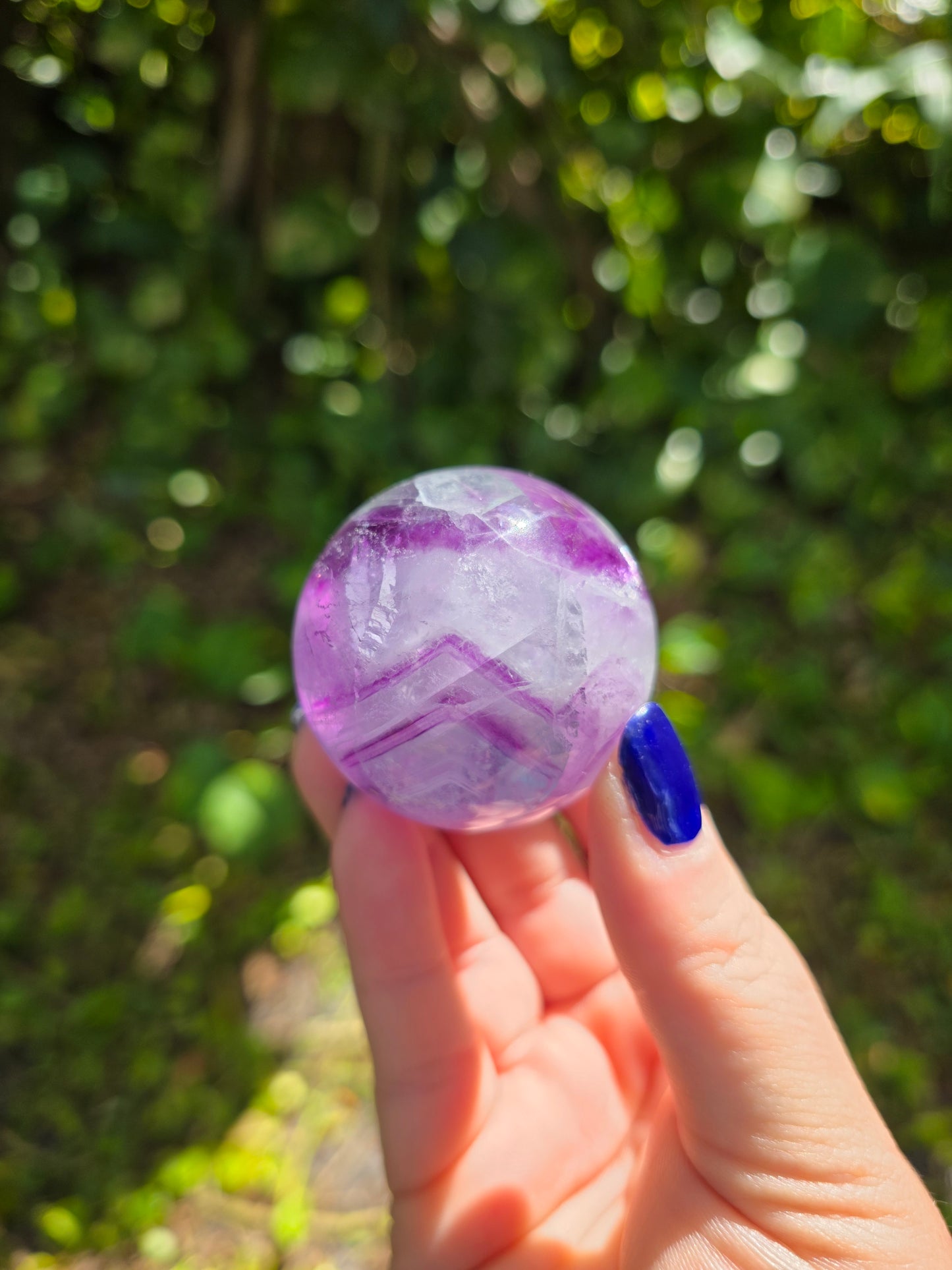 Rainbow Fluorite Sphere • Option C