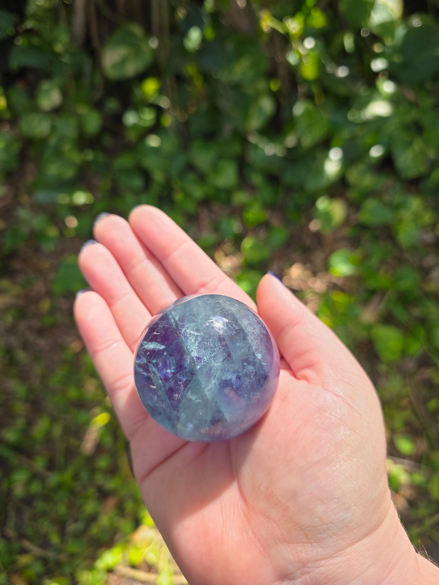 Rainbow Fluorite Sphere • Option D