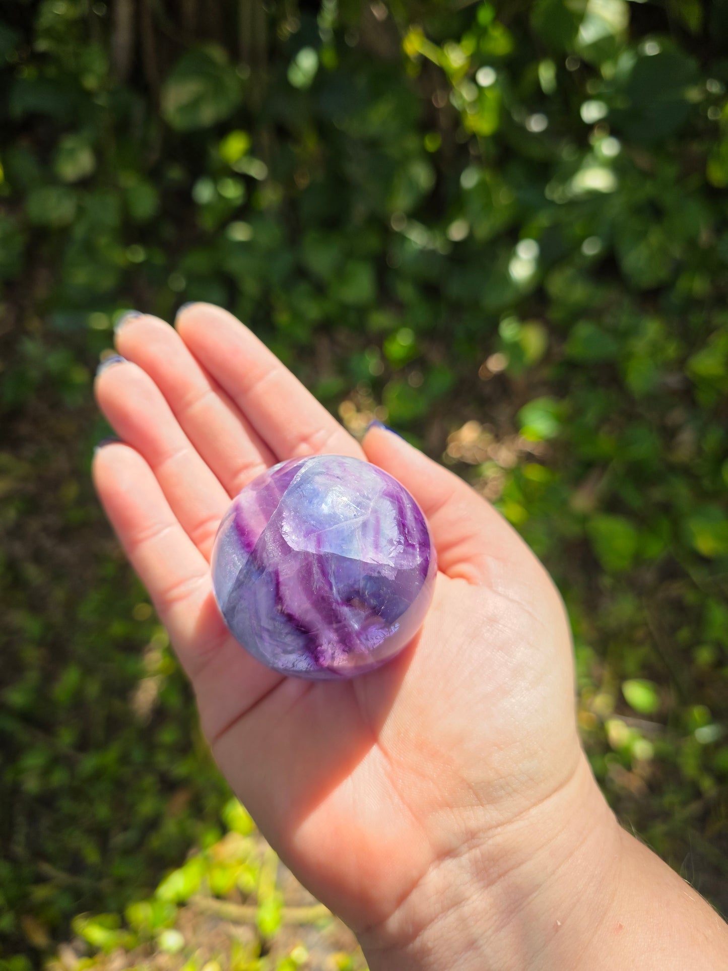 Rainbow Fluorite Sphere • Option E