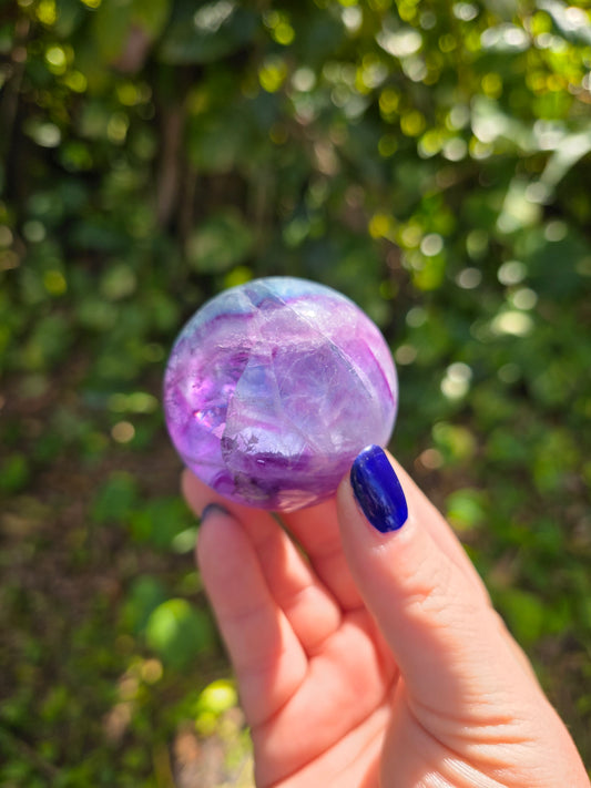 Rainbow Fluorite Sphere • Option E