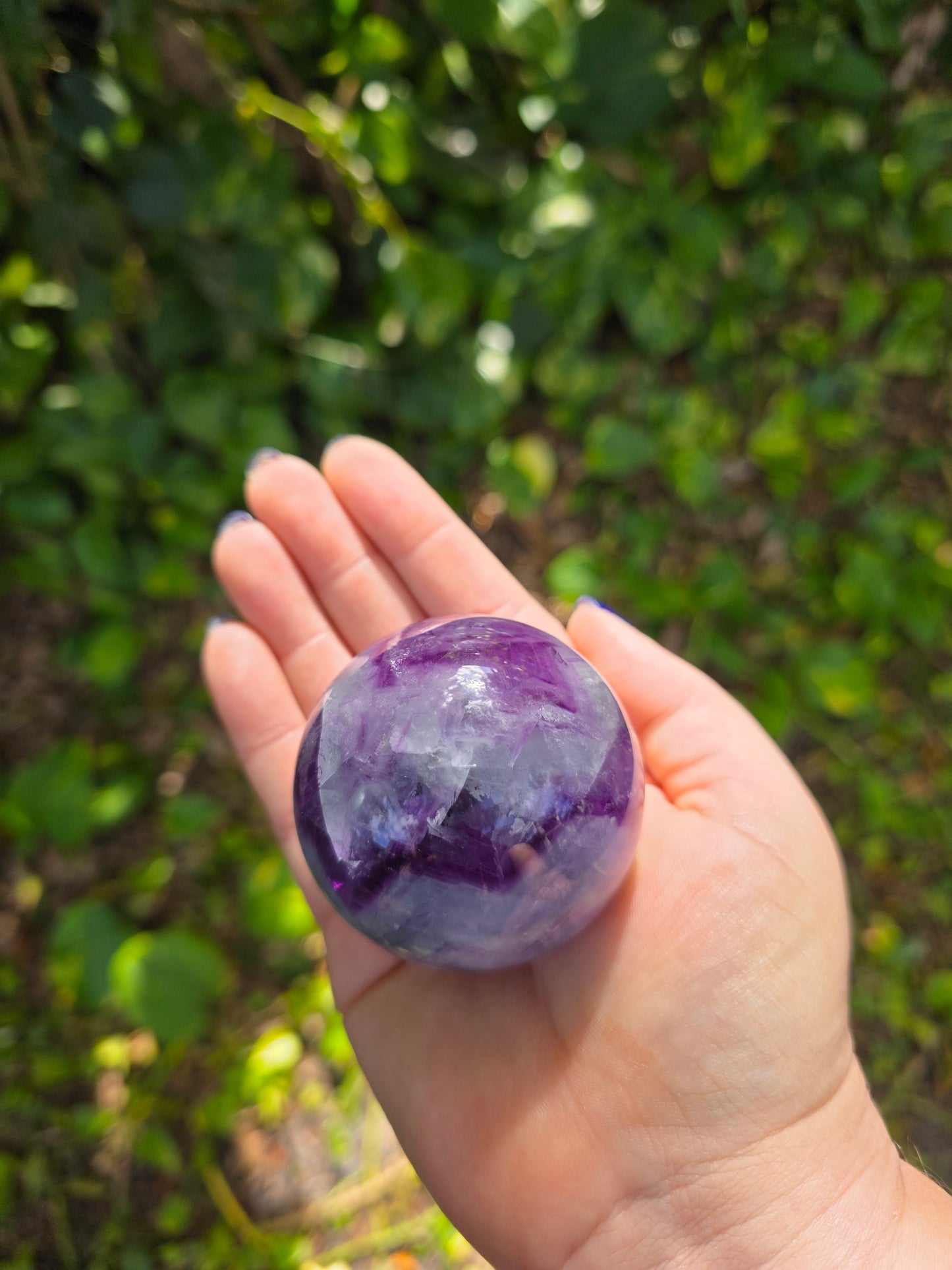 Rainbow Fluorite Sphere • Option F