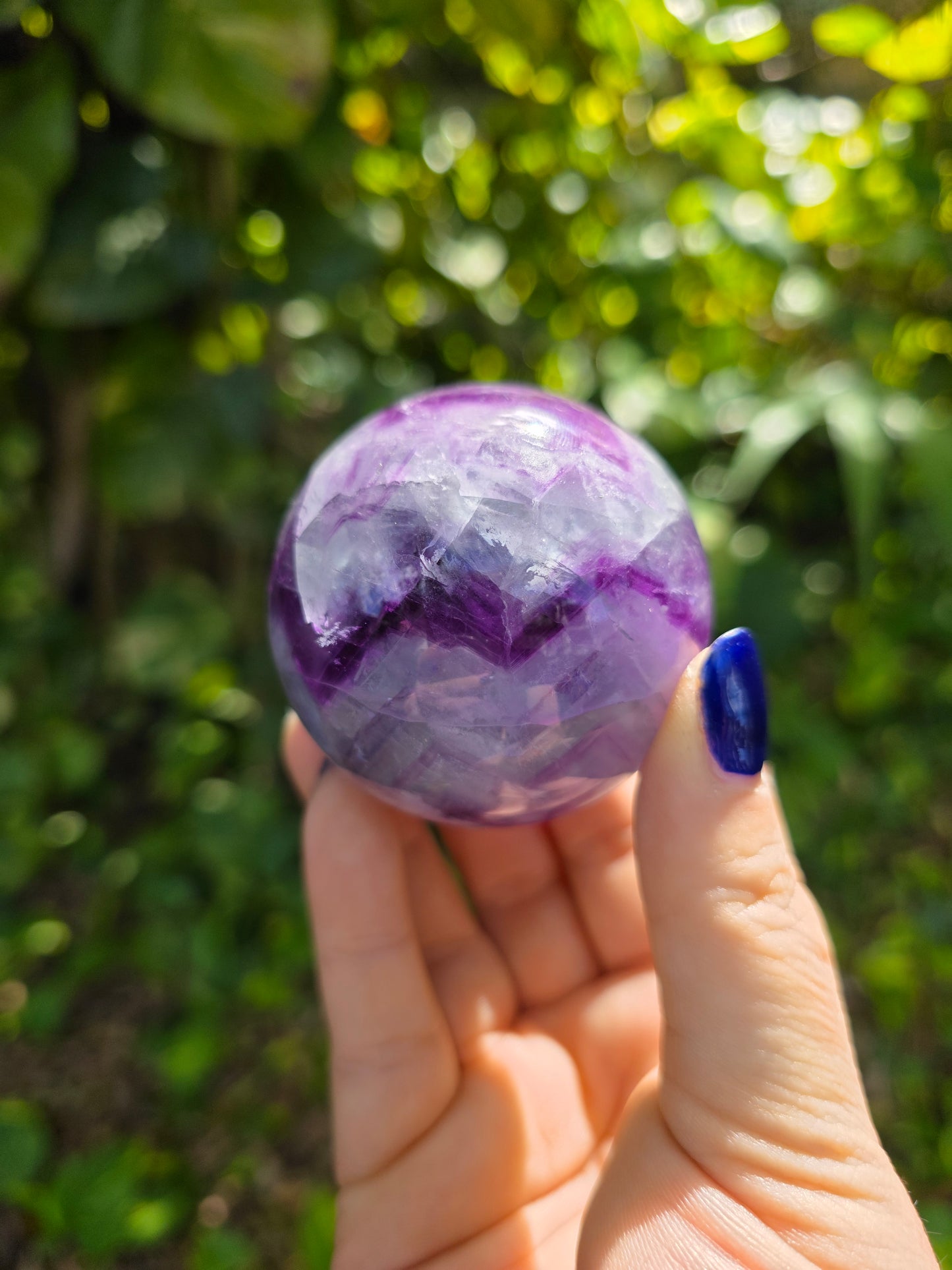 Rainbow Fluorite Sphere • Option F
