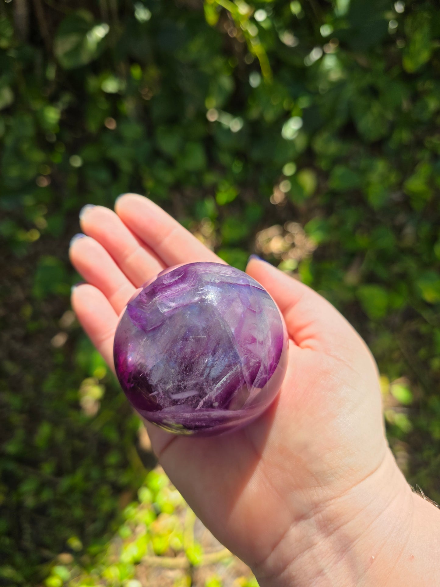 Rainbow Fluorite Sphere • Option H
