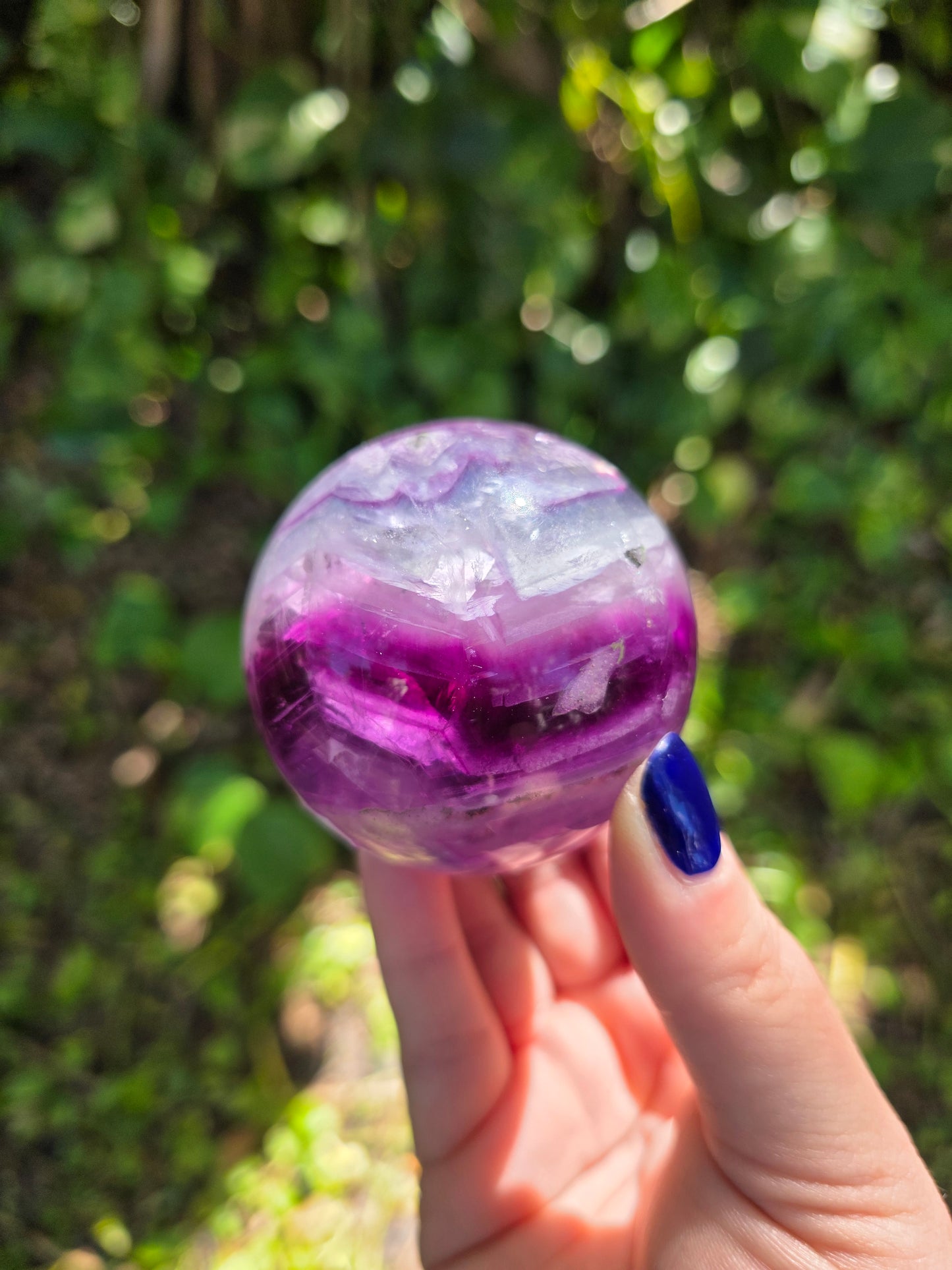 Rainbow Fluorite Sphere • Option H