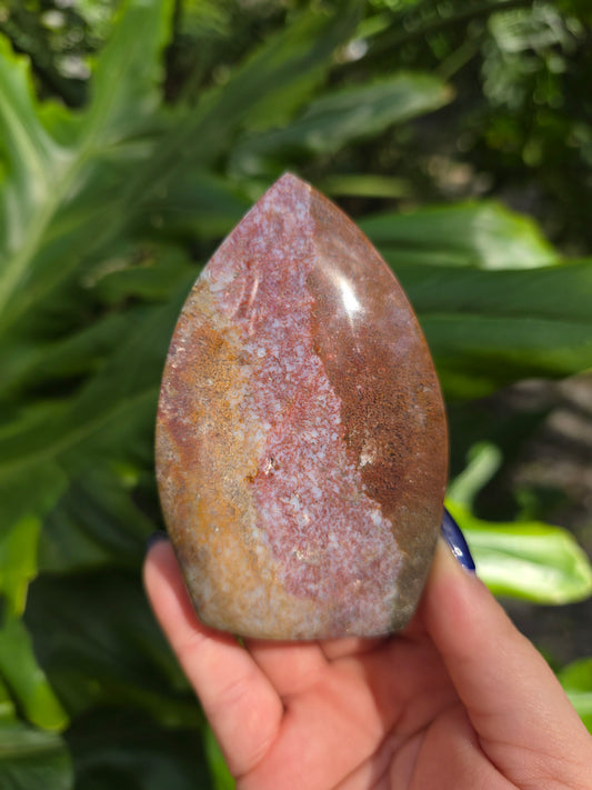 Veinless Ocean Jasper Teardrop • Option C • Madagascar