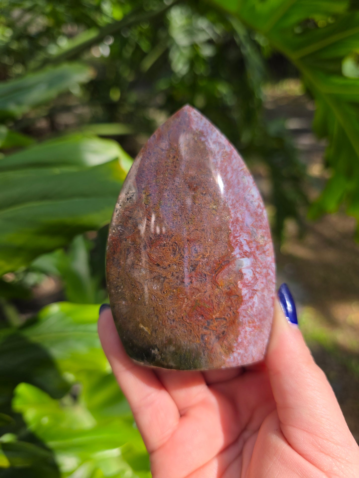 Veinless Ocean Jasper Teardrop • Option C • Madagascar