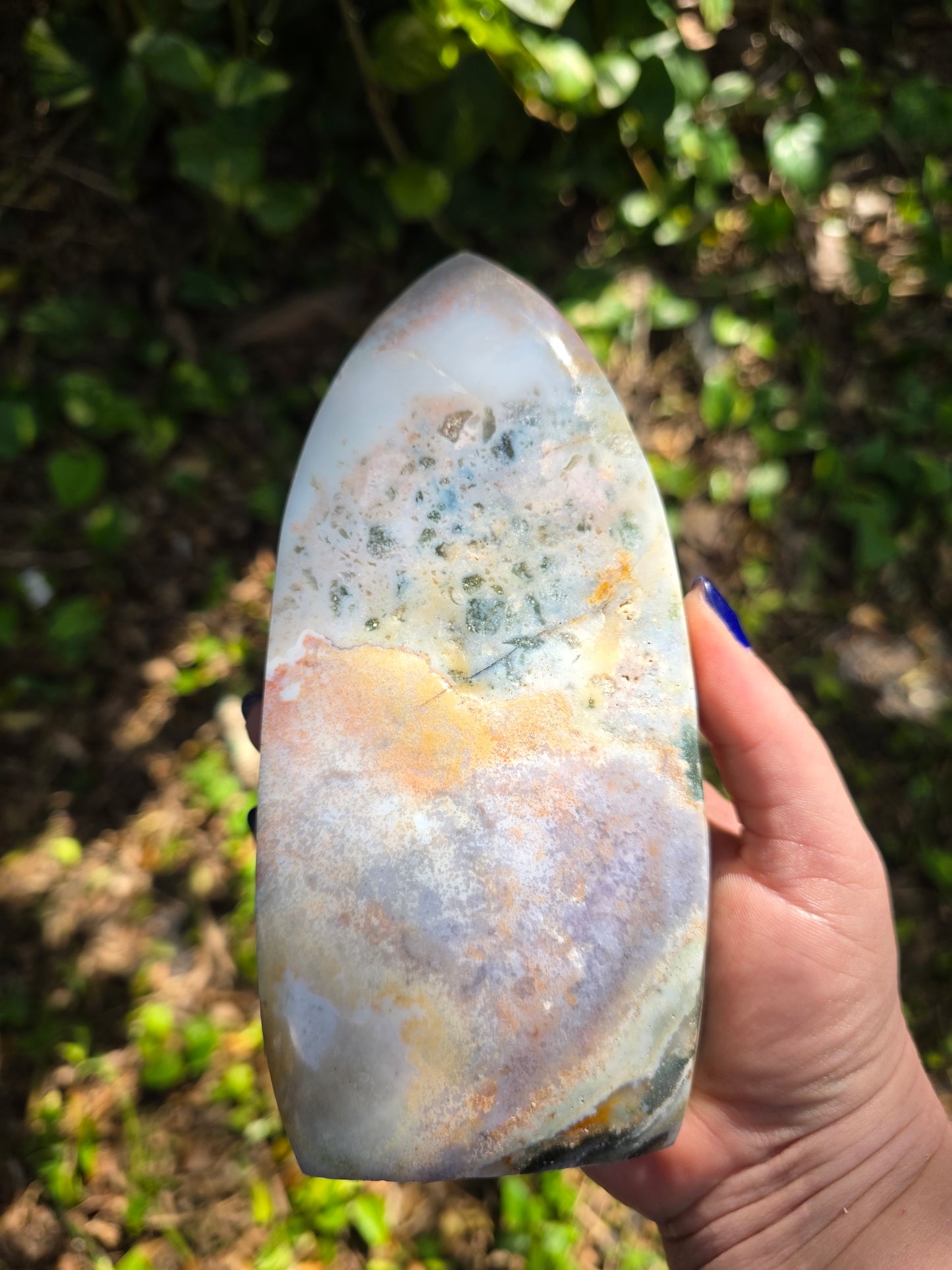 Veinless Ocean Jasper Teardrop • Option F • Madagascar