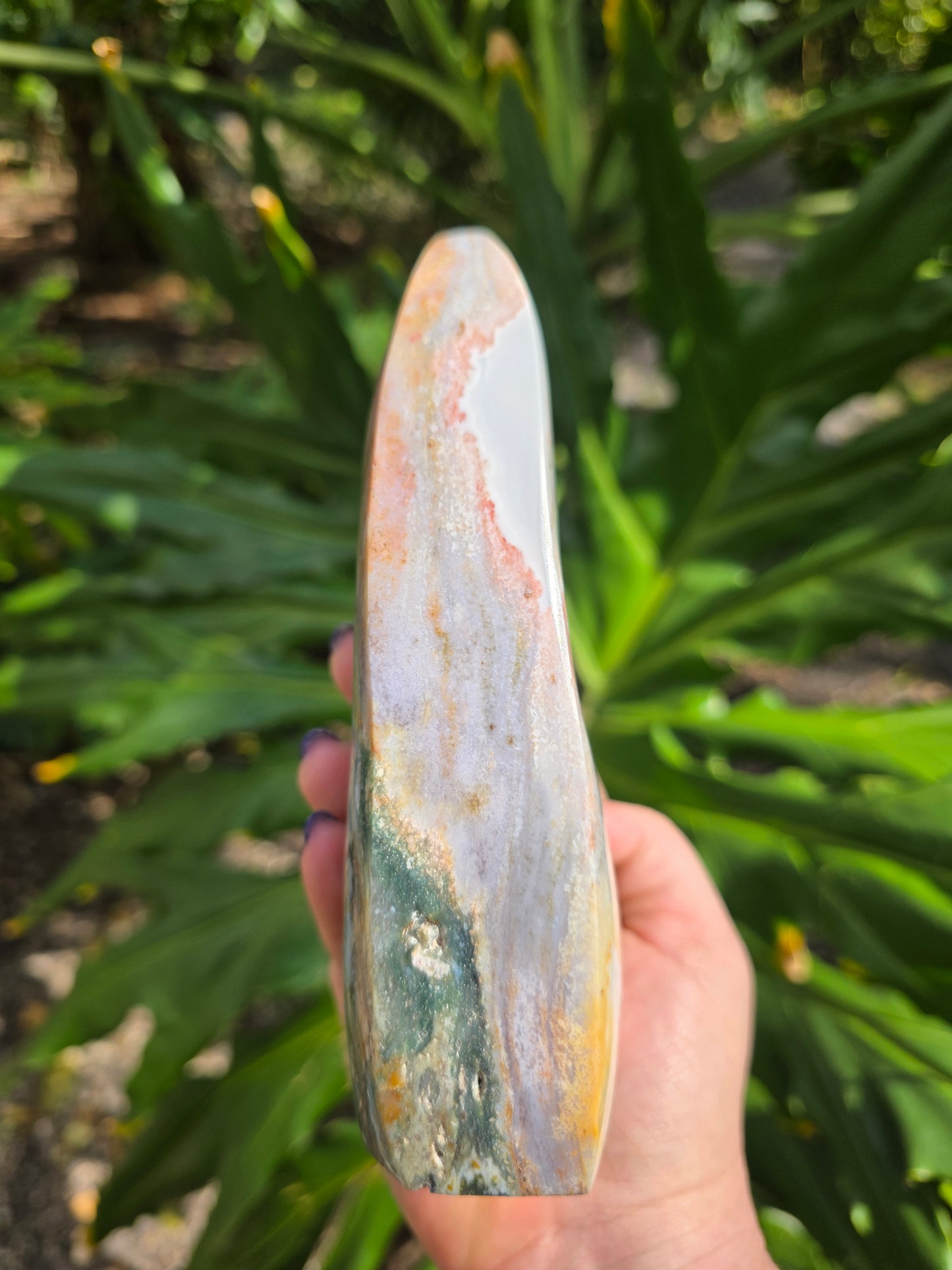 Veinless Ocean Jasper Teardrop • Option F • Madagascar