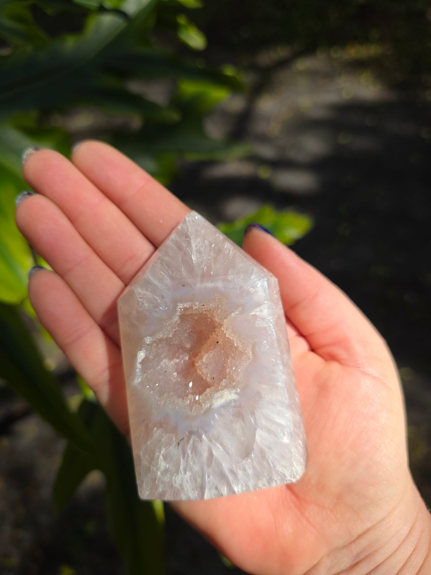 Agate Druzy Tower