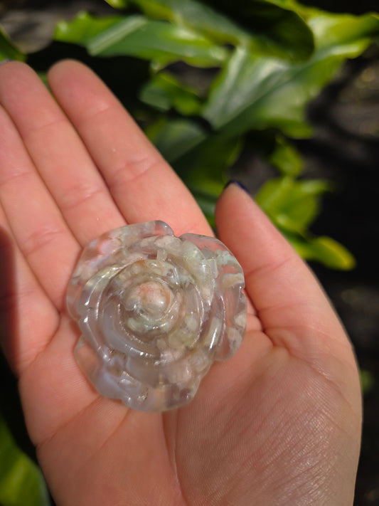 Carved Flower Agate • Option A • China