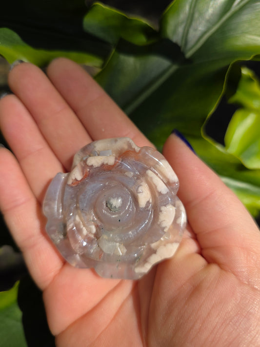 Flower Agate | Carved Flower | C | China
