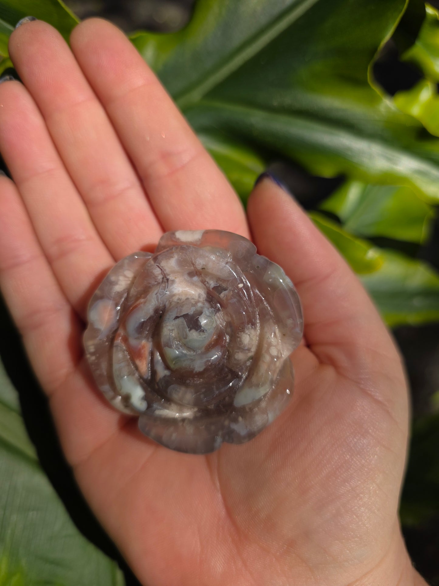 Carved Flower Agate • Option D • China
