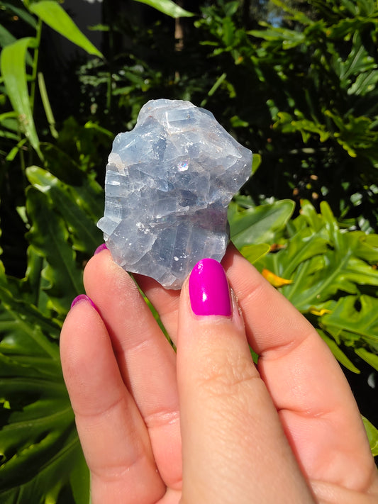 Blue Calcite Chunk • Option I