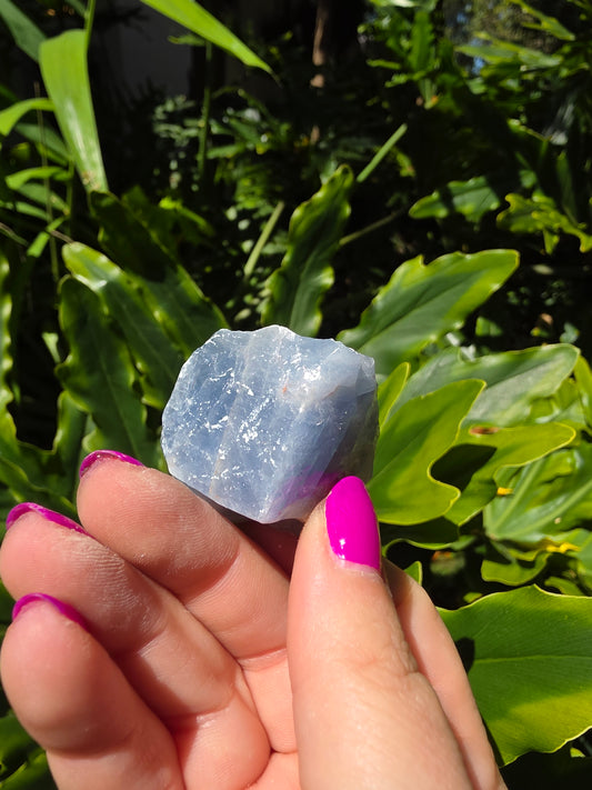 Blue Calcite Chunk • Option K
