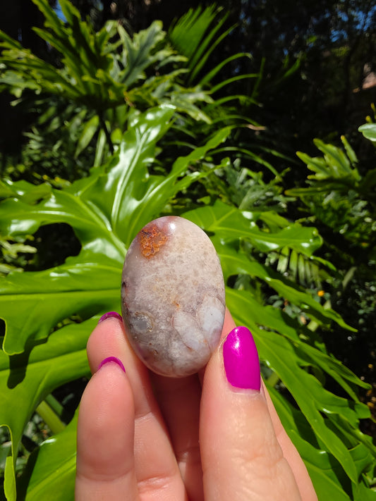 Flower Agate Palm Stone [G]