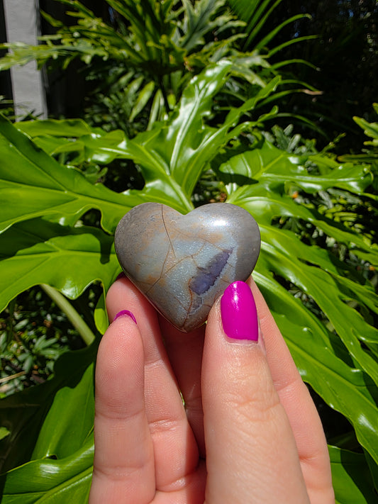 Flower Agate Heart [D]