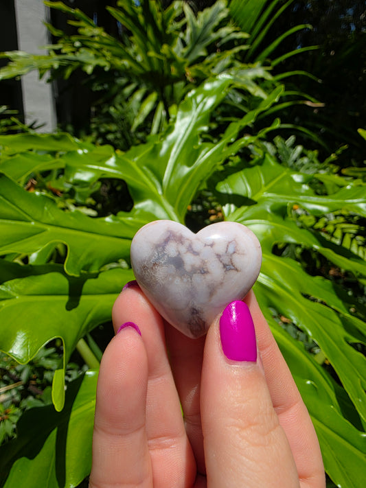 Flower Agate Heart [E]