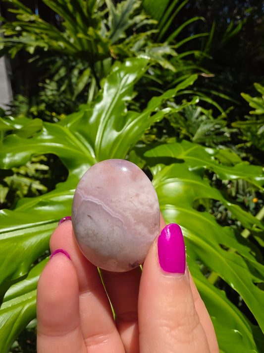 Flower Agate Palm Stone [J]