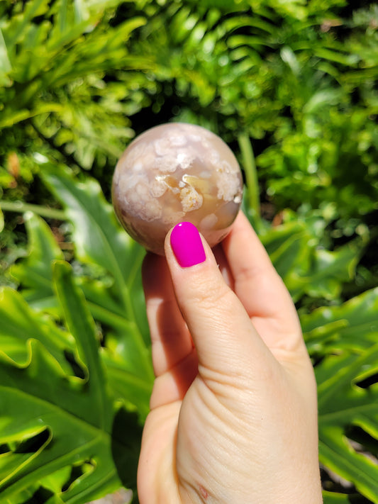 Flower Agate Sphere [E]