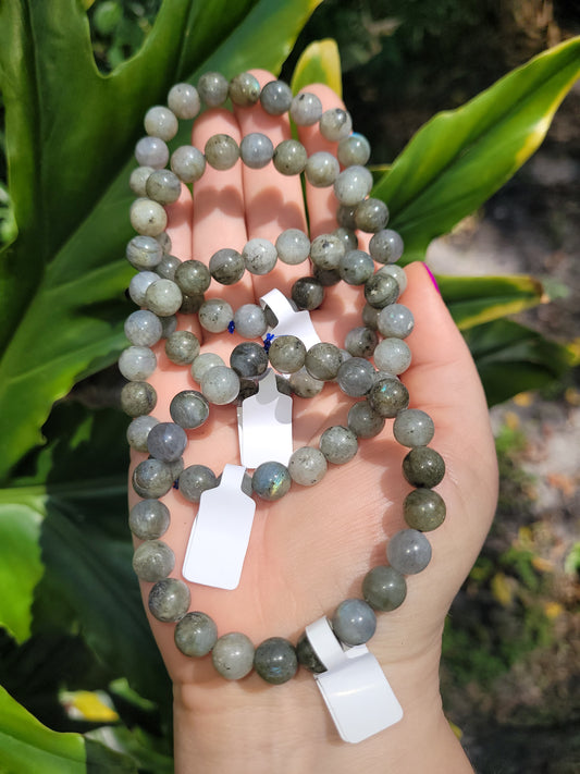 Labradorite Beaded Bracelet (8mm)