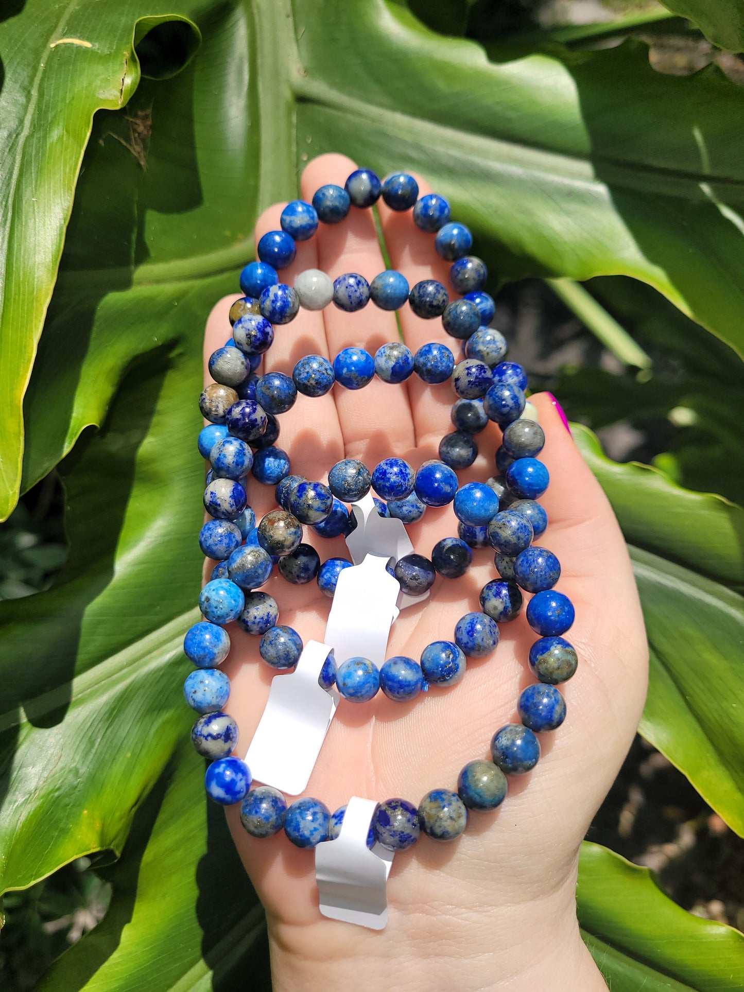 Lapis Lazuli Beaded Bracelet (8mm)
